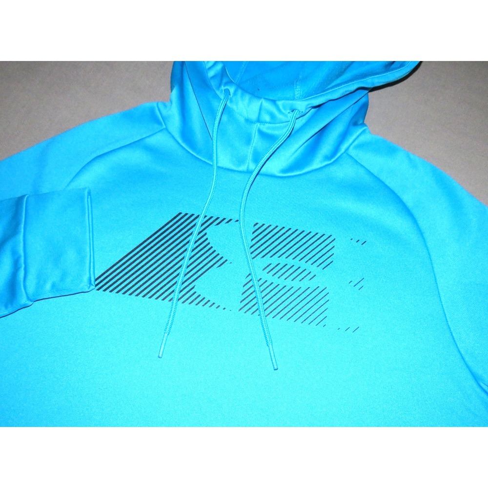 Under Armour Pull Over Blue 100% Polyester Hoodie Sweatshirt‎ Men's Medium